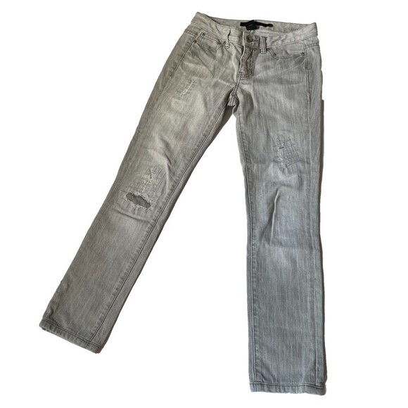 Vintage 90s Calvin Klein Denim Pants Light Wash High‎ Rise Jeans Size 27/4 - Picture 1 of 14